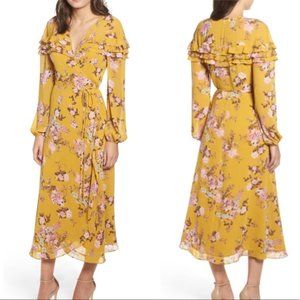 Wayf Mariah Maxi Dress In Golden Floral